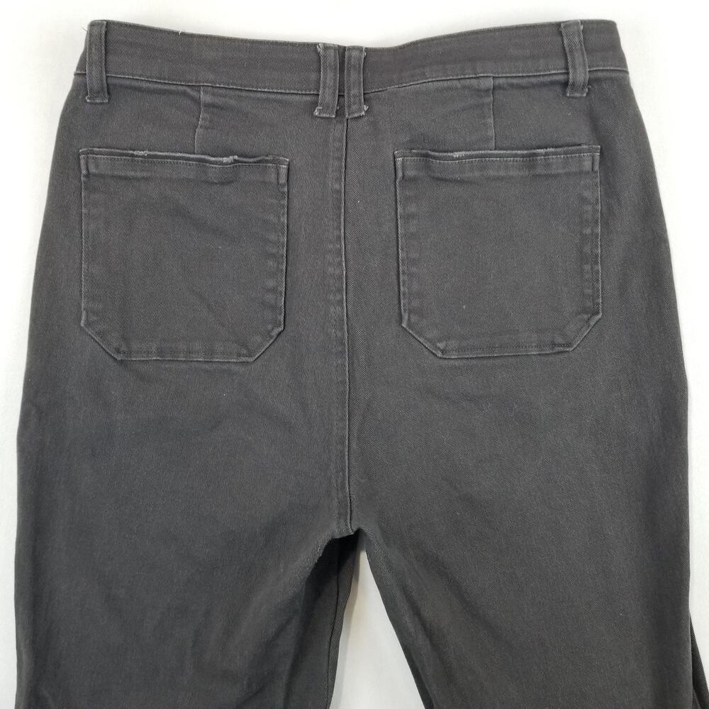 Democracy Jeans Womens 12 Gray Skyrise Booty Lift Flare Stretch Denim Bootcut - Picture 6 of 10